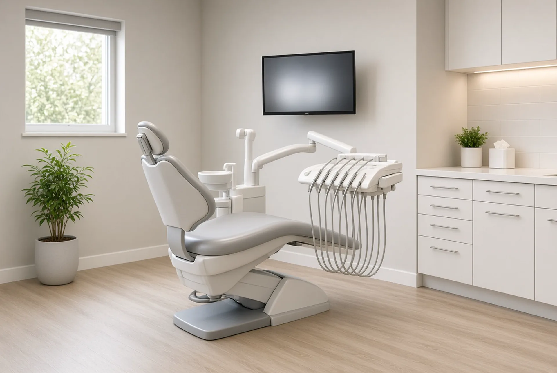 A treatment room at the office